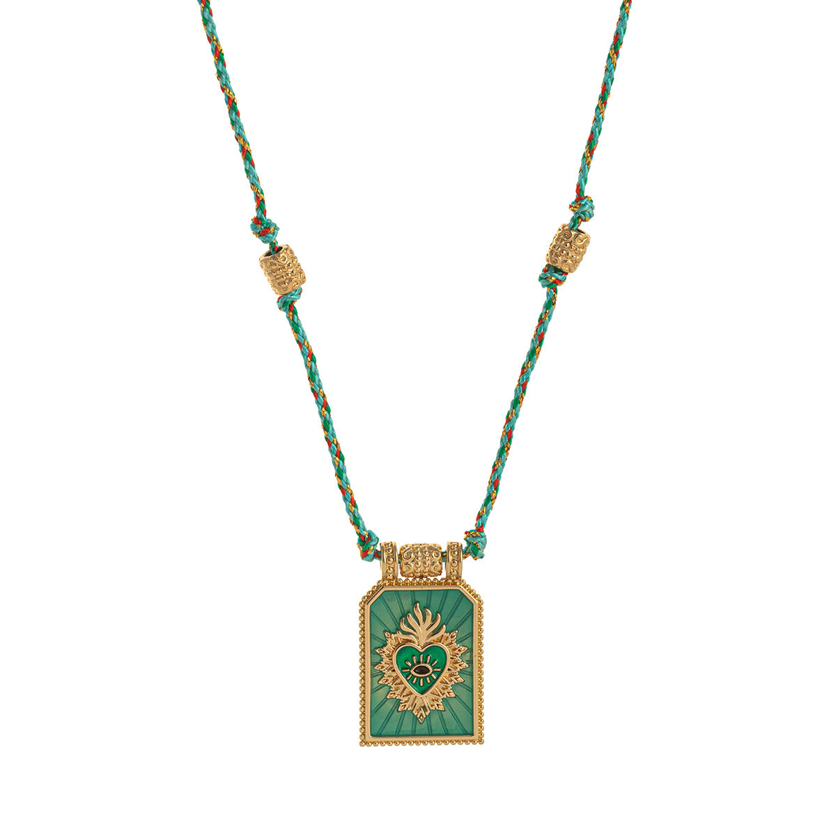 Color Cord Pendant Necklace