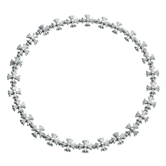 K Cross Heart Elastic Necklace