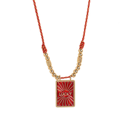 Siyona Cord Charm Necklace