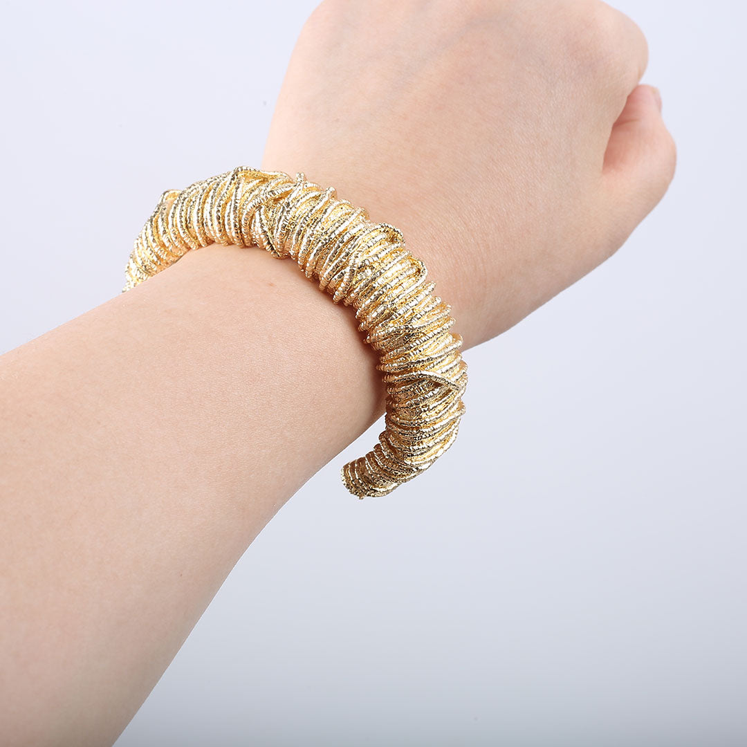Nina Textured Wrap Bracelets