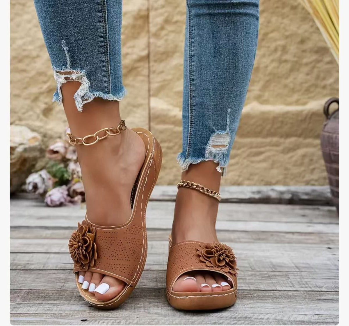 Vintage Inspired Orthopedic Sandals