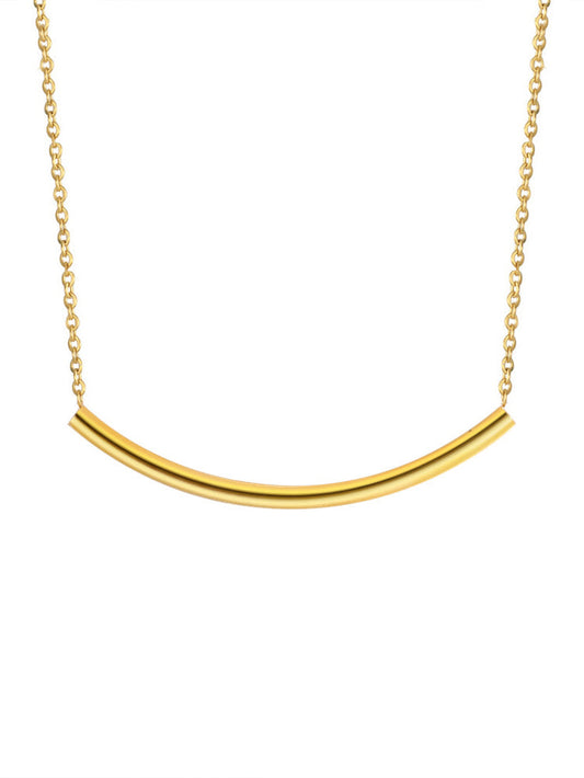 Luxe Curved Bar Necklace