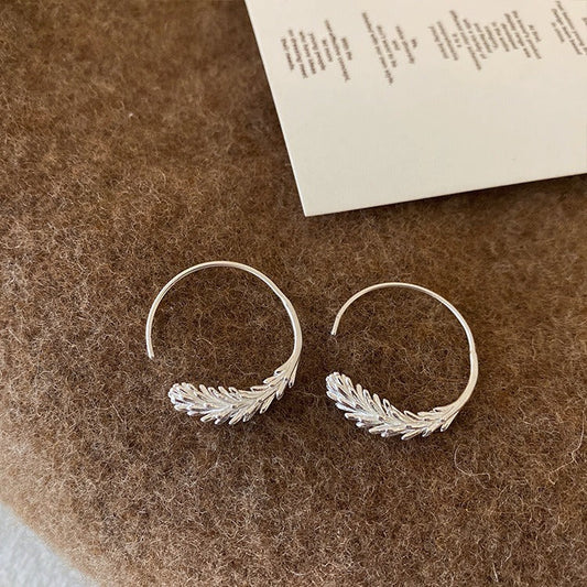 Jordy Delicate Wheat Hoop Earrings