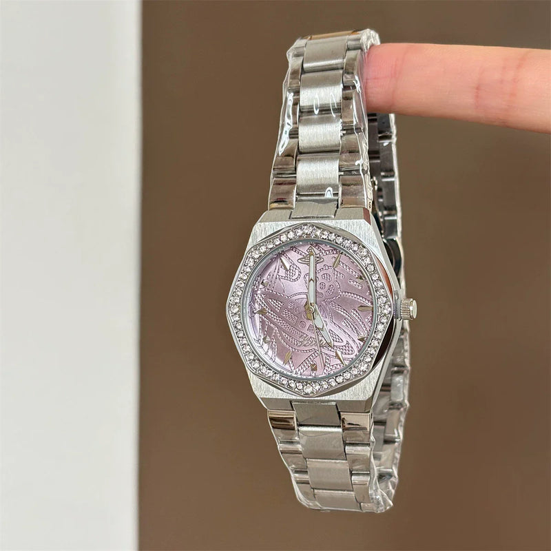 Embossed Dial Bracelet Watch