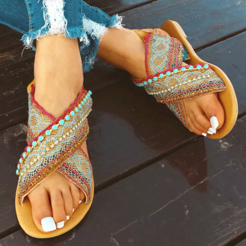 Vintage Inspired Orthopedic Sandals