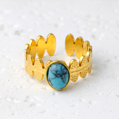 Thais Gold Statement Open Ring
