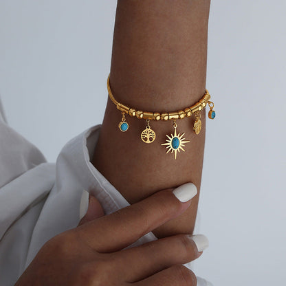 Miya Turquoise Charm Bracelet