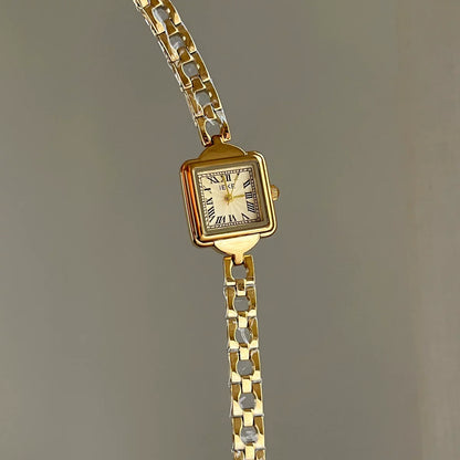 Square Dial Chain Bracelet Watch