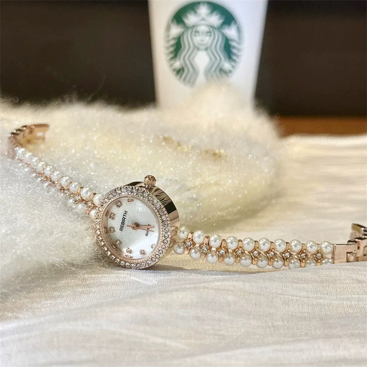 Pearl Bracelet Watch