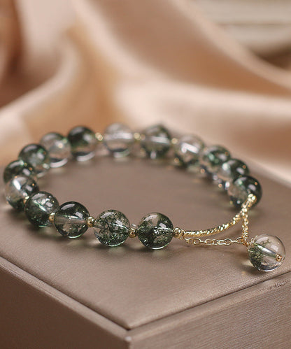 Original Design Green Alloy Crystal Beads Charm Bracelet