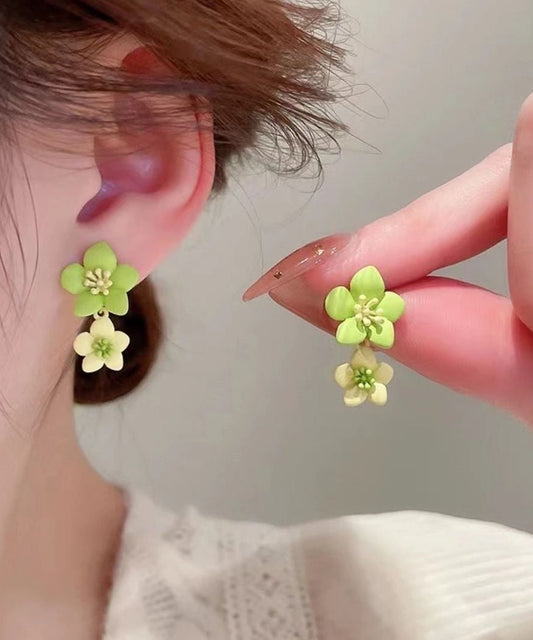 Original Design Green Alloy Drop Earrings