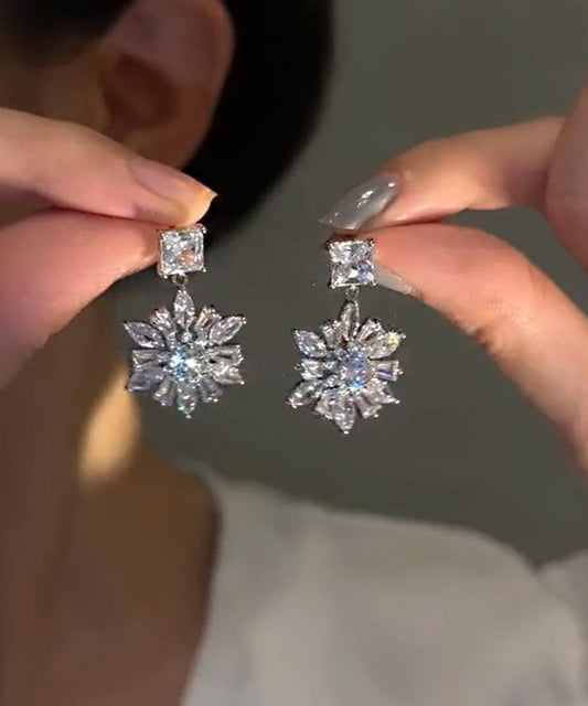 Original Design Silk Alloy Zircon Drop Earrings