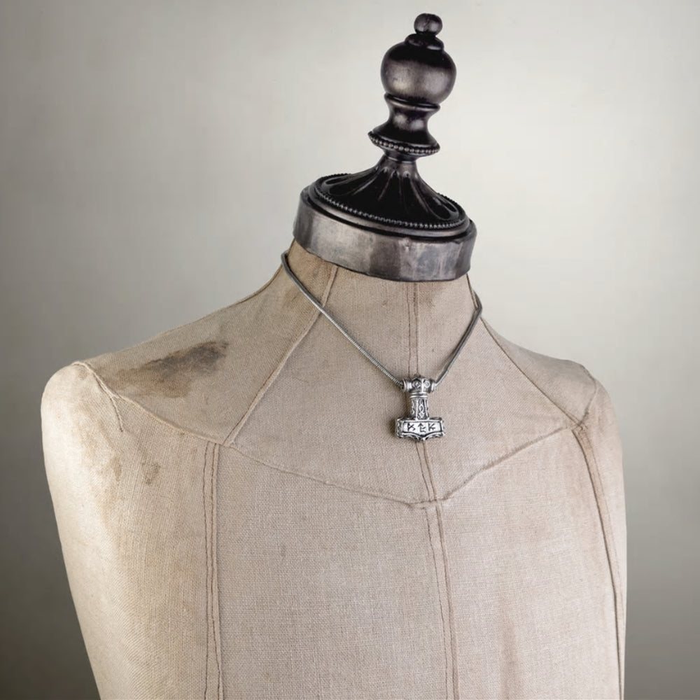 Bindrune Hammer Pendant Viking Necklace by Alchemy Gothic