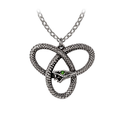 Eve's Triquetra Serpent Pendant Snake Goddess Necklace by Alchemy Gothic