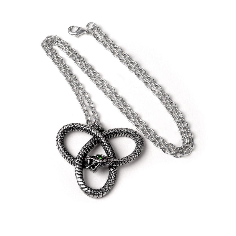 Eve's Triquetra Serpent Pendant Snake Goddess Necklace by Alchemy Gothic