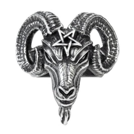 Baphomet Pentagram Ring by Alchemy Gothic