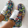 LM | Graffiti print high-top sneakers