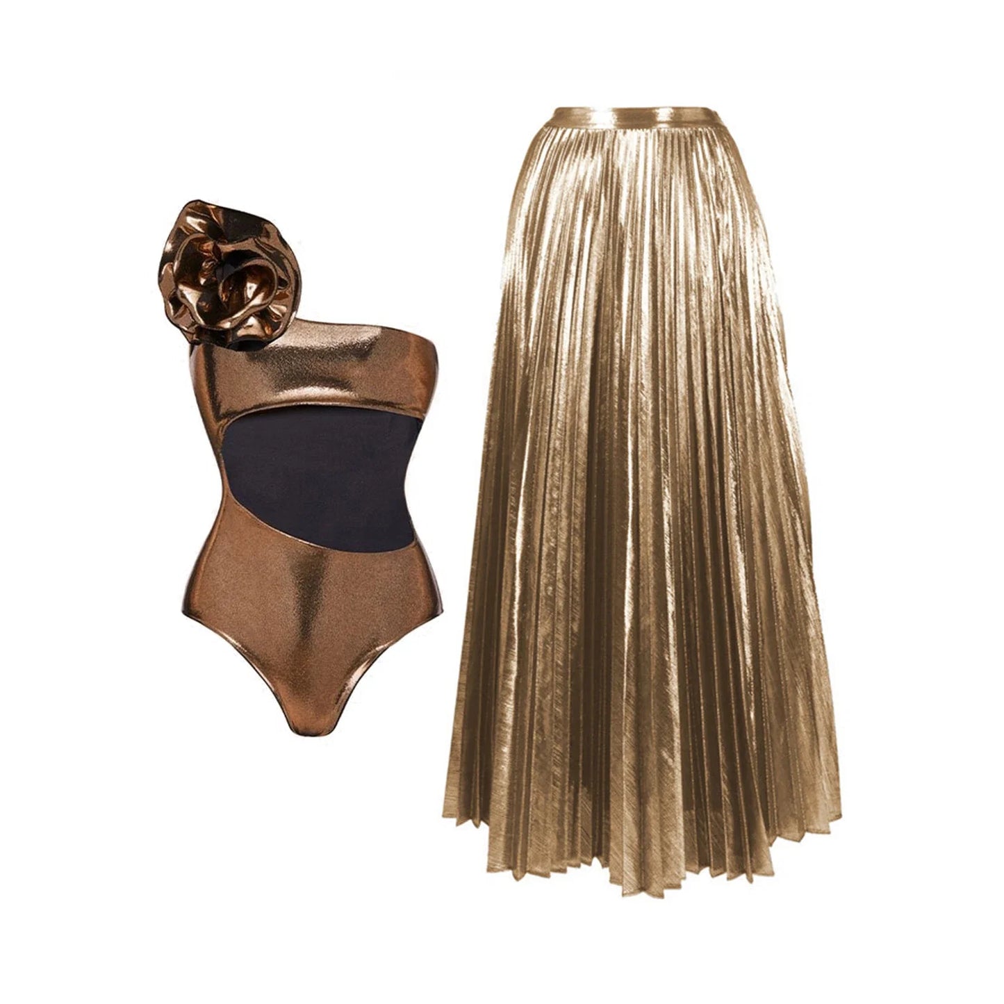 Beautifully Finished Bathing Suit in a Timeless Design