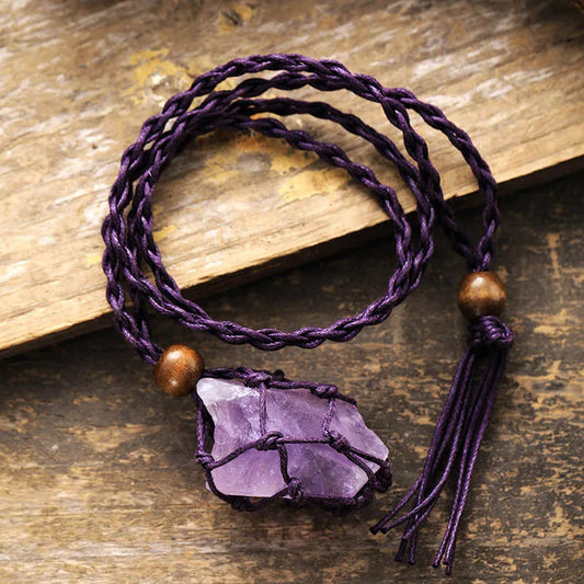 Raw Stone Pendant Necklace