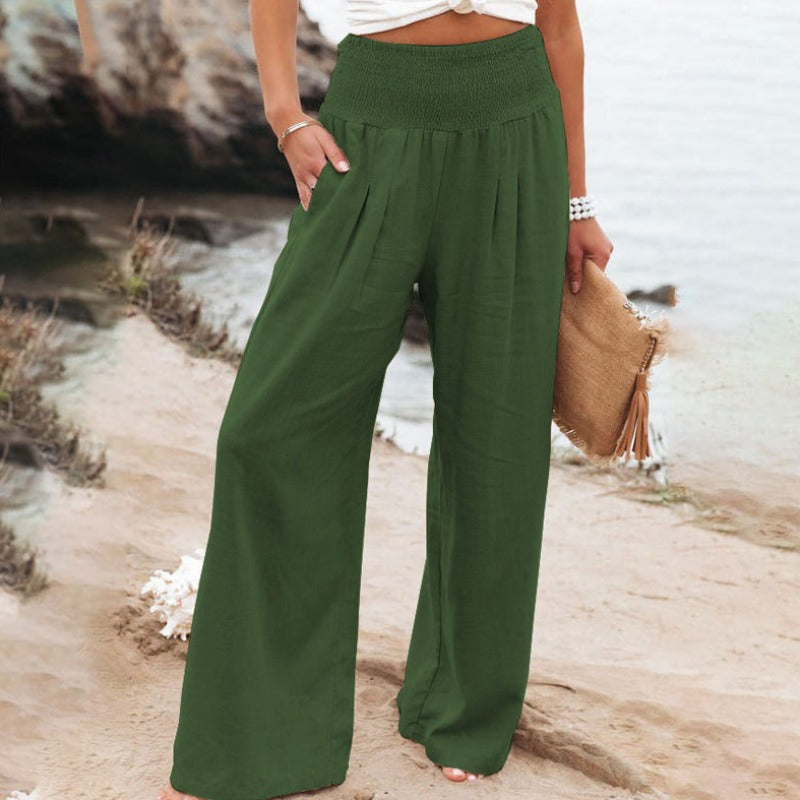 LM | Pants with wide leg and high waist