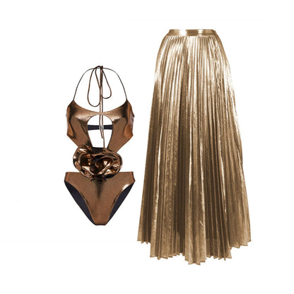 Beautifully Finished Bathing Suit in a Timeless Design