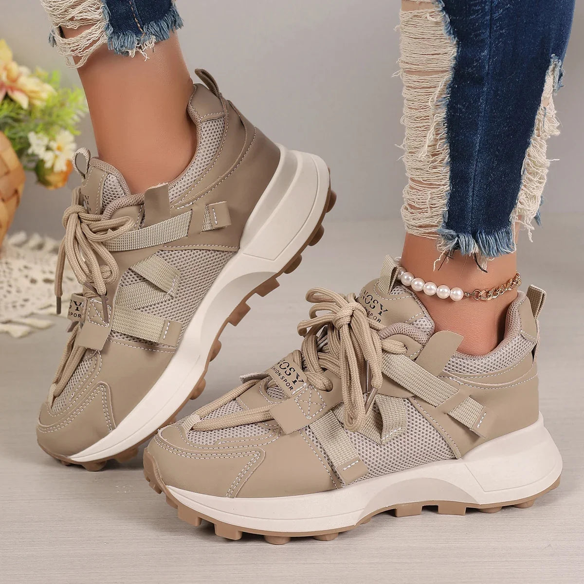 Sleek and Supportive Orthopedic Sneakers