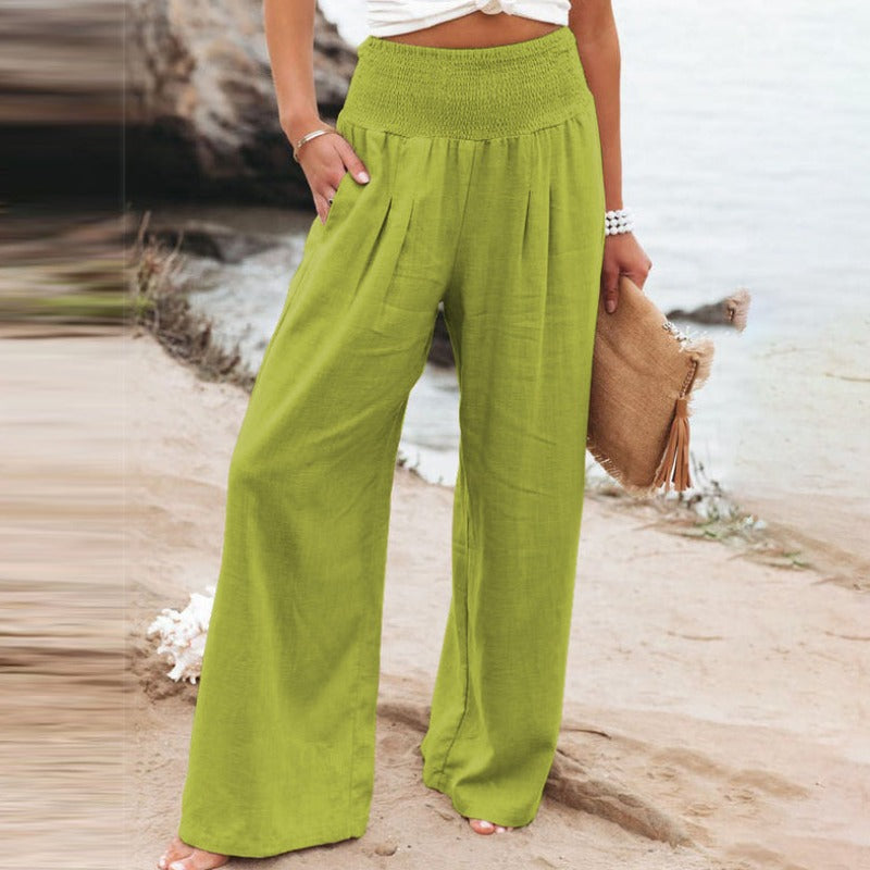 LM | Pants with wide leg and high waist