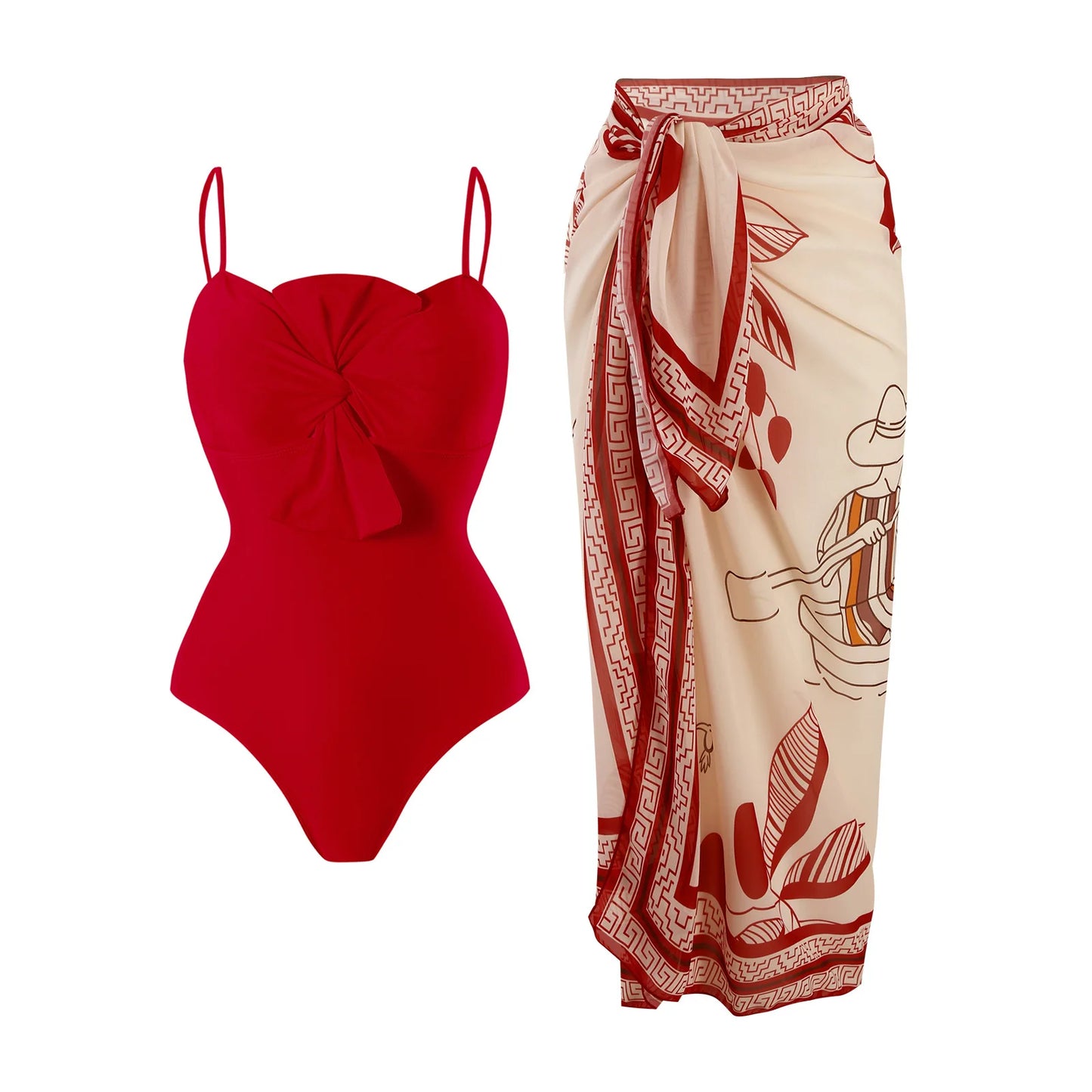 Beautifully Finished Bathing Suit in a Timeless Design
