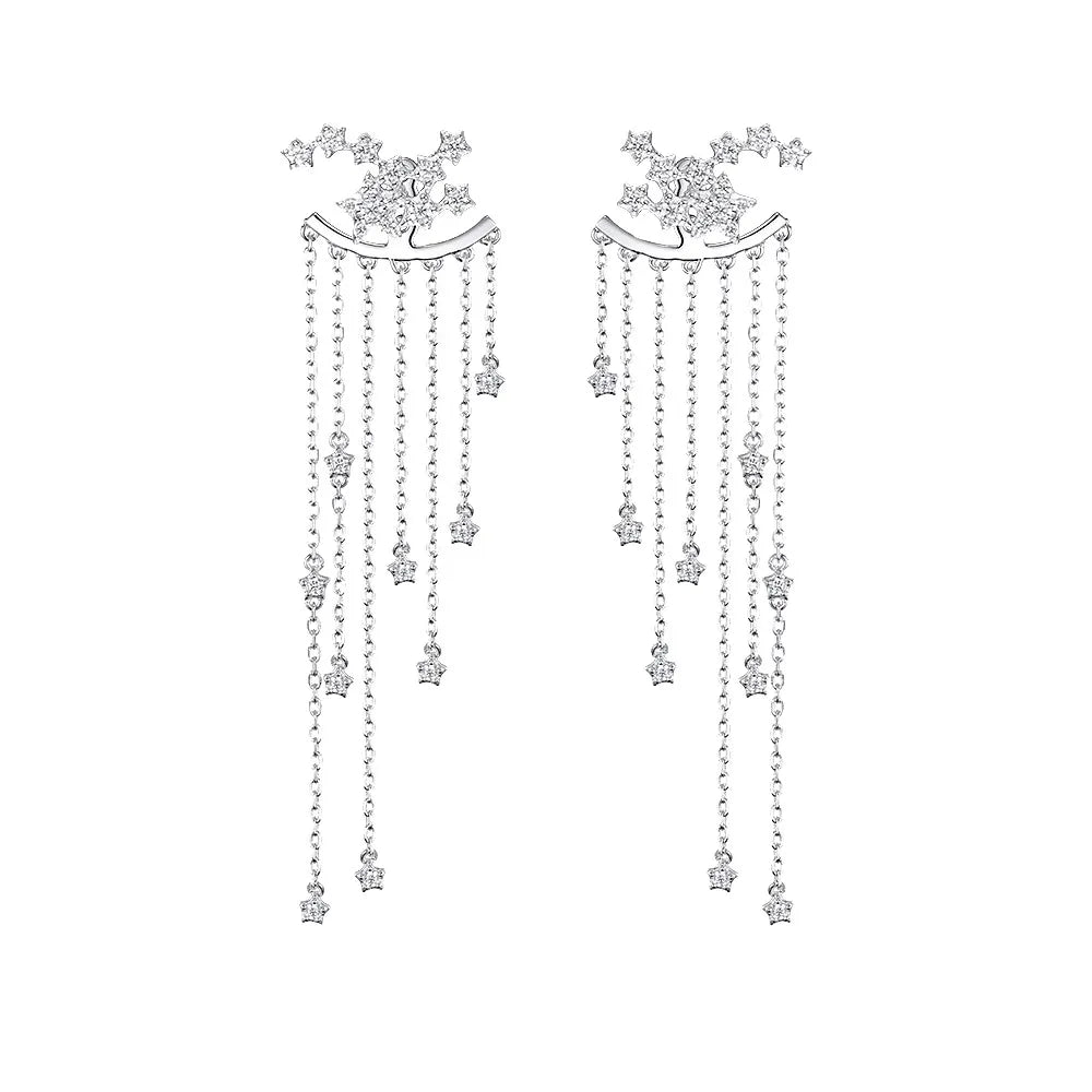 Sterling Silver Constellation & Shooting Stars Earrings