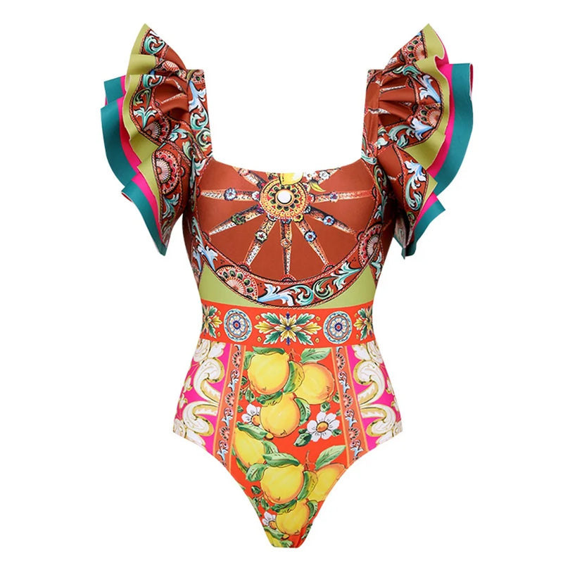 Inspired Bathing Suit With a Contemporary Edge