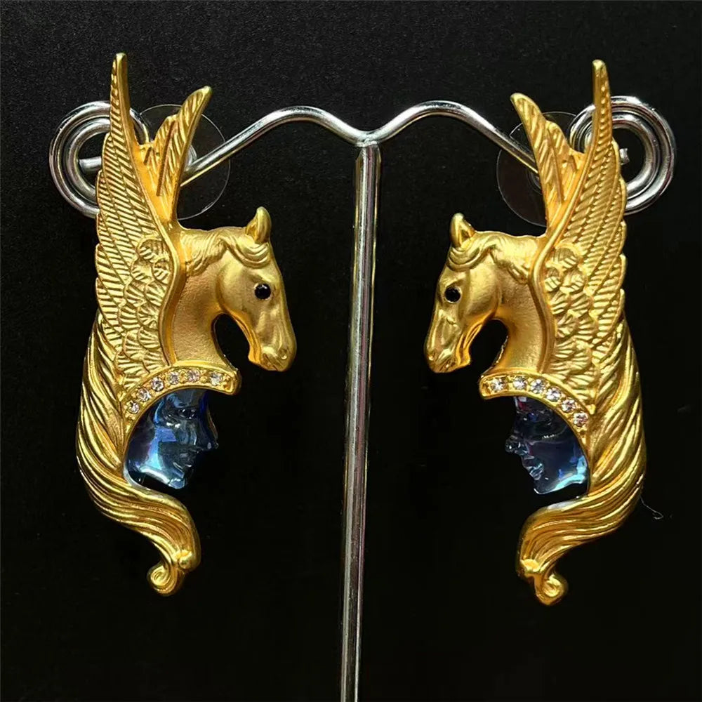 Statement Pegasus Earrings