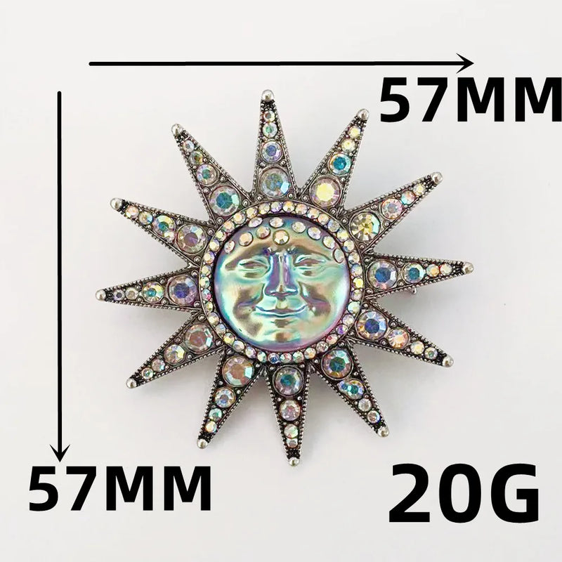 Holographic Sun Goddess Brooch