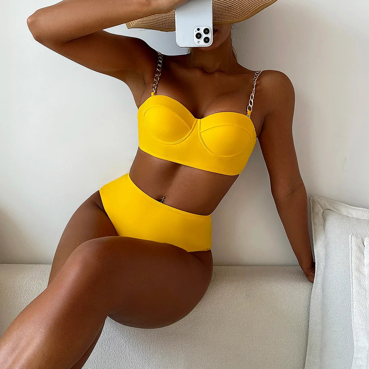 Beautifully Finished Bathing Suit in a Timeless Design