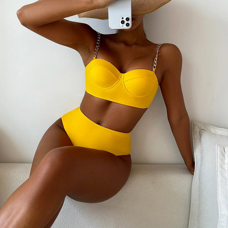 Beautifully Finished Bathing Suit in a Timeless Design