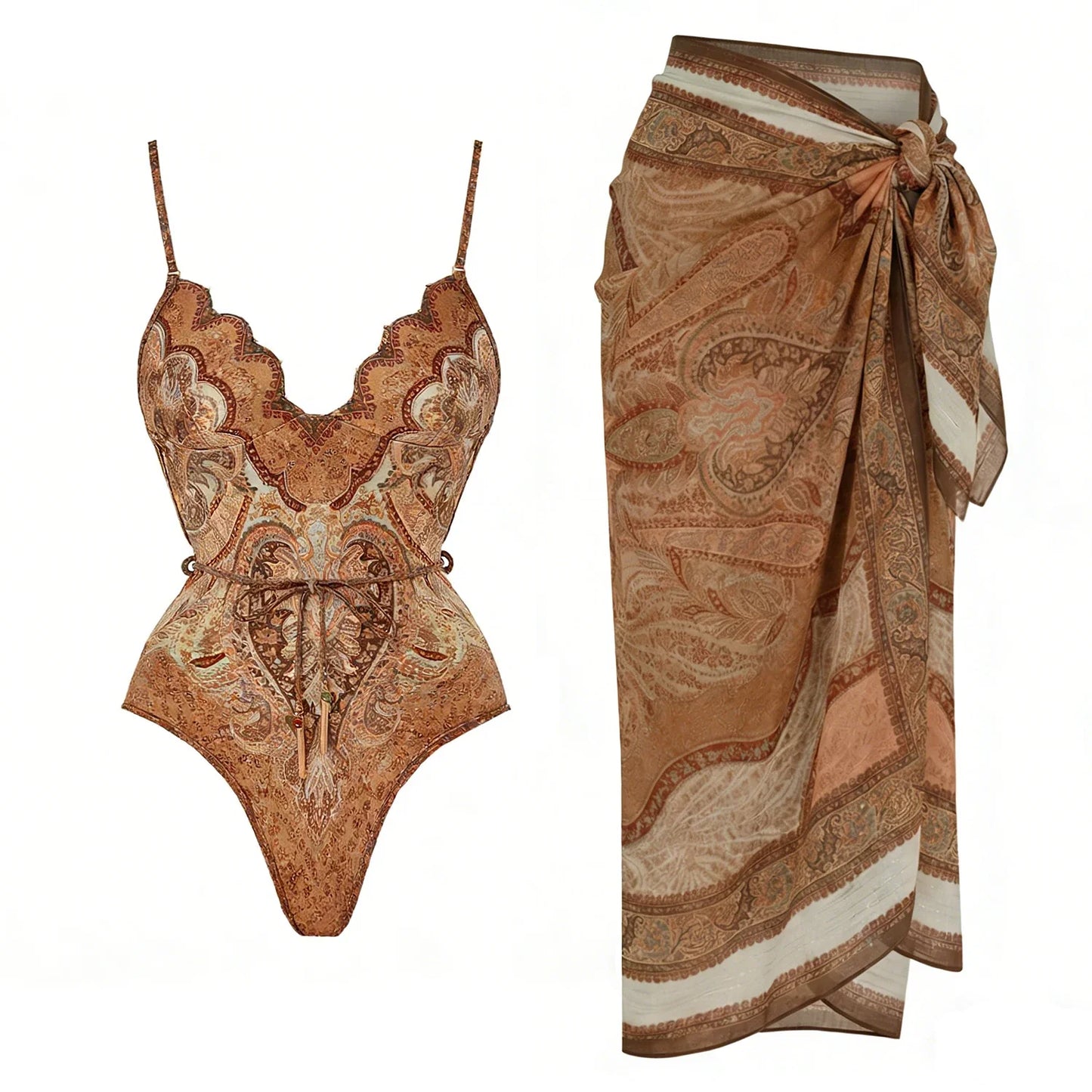Beautifully Finished Bathing Suit in a Timeless Design