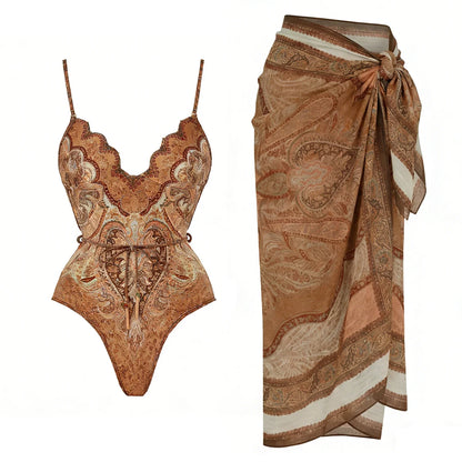 Beautifully Finished Bathing Suit in a Timeless Design