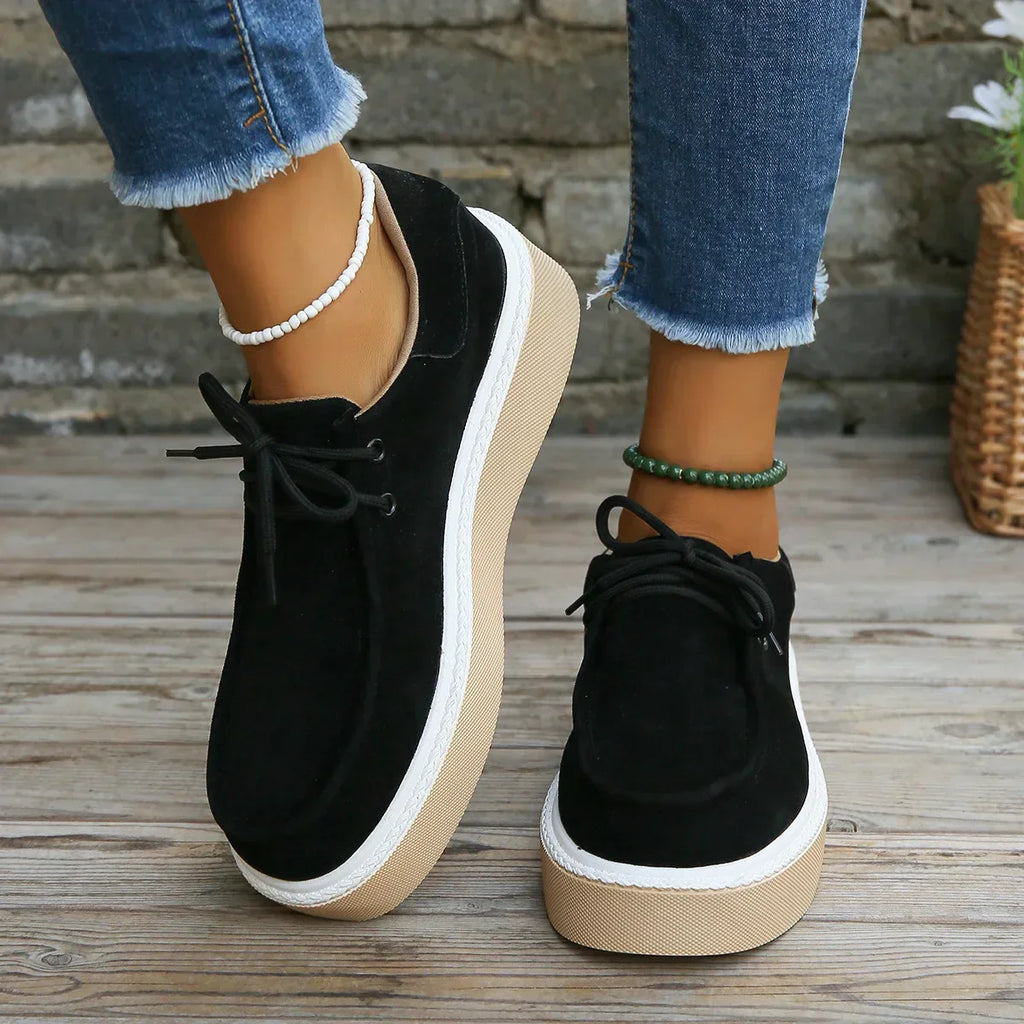 LM | Casual suede platform sneakers