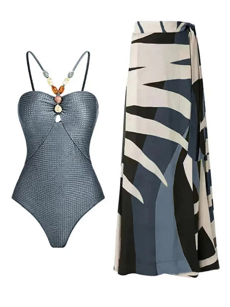 Beautifully Finished Bathing Suit in a Timeless Design