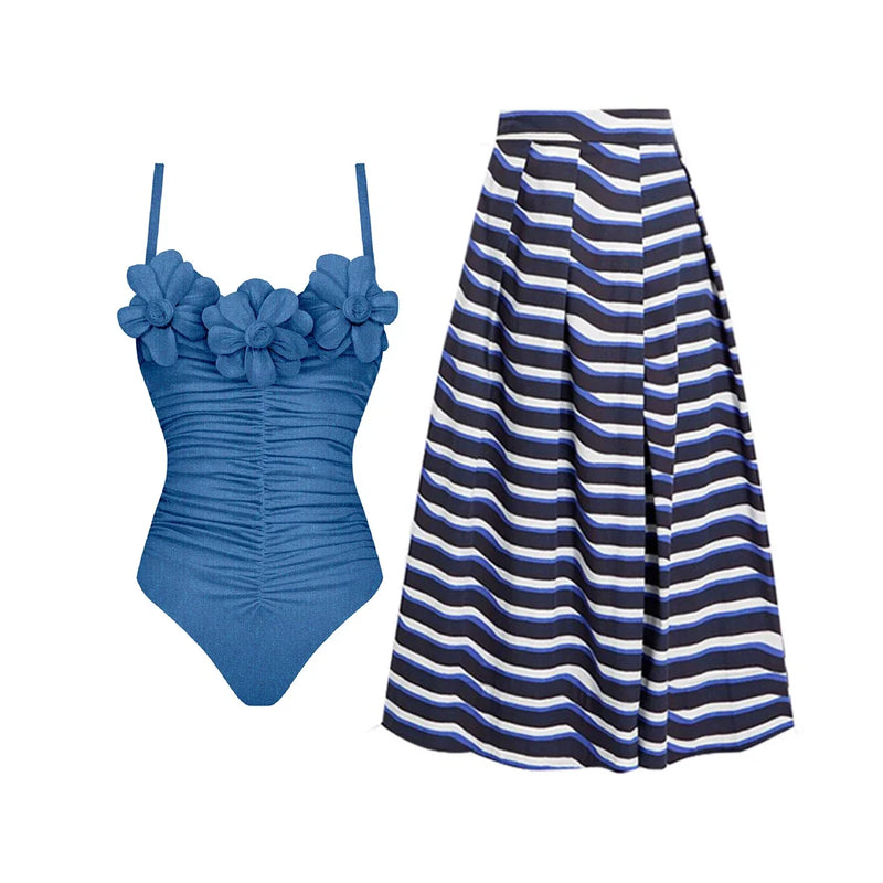 Beautifully Finished Bathing Suit in a Timeless Design