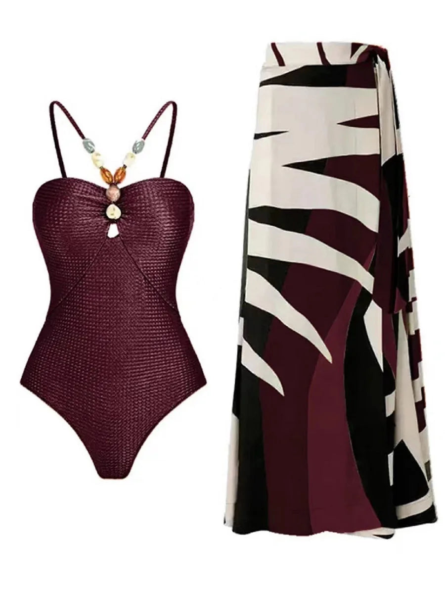 Beautifully Finished Bathing Suit in a Timeless Design