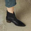 LM | Tapered ankle boot with block heel