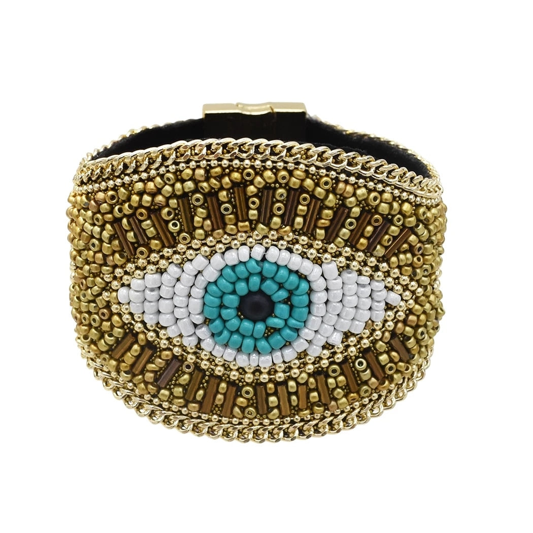 Evil Eye Beaded Bracelet