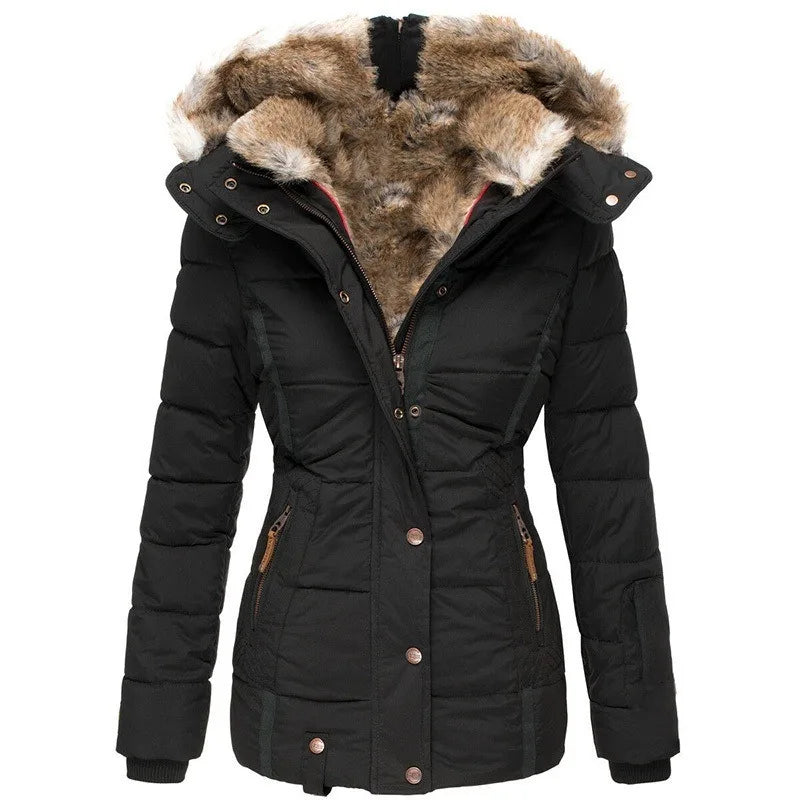 LM | Jacket for women with collar and fur