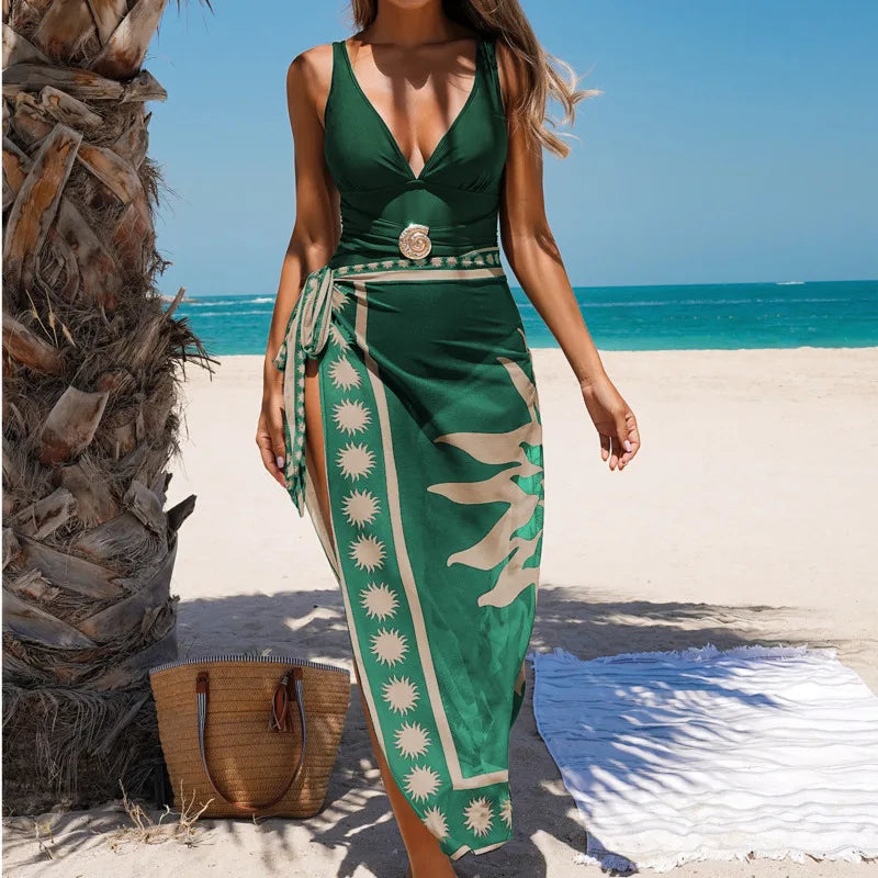 Beautifully Finished Bathing Suit in a Timeless Design