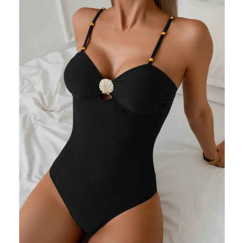 Beautifully Finished Bathing Suit in a Timeless Design