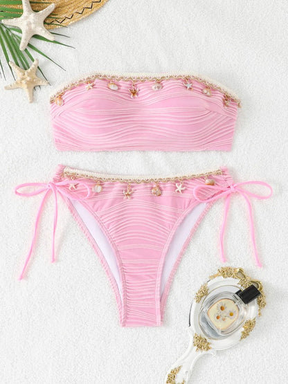 Beautifully Finished Bathing Suit in a Timeless Design