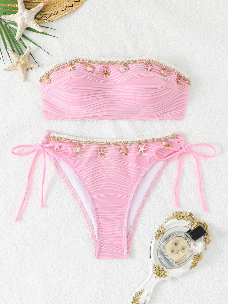 Beautifully Finished Bathing Suit in a Timeless Design