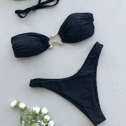 Beautifully Finished Bathing Suit in a Timeless Design