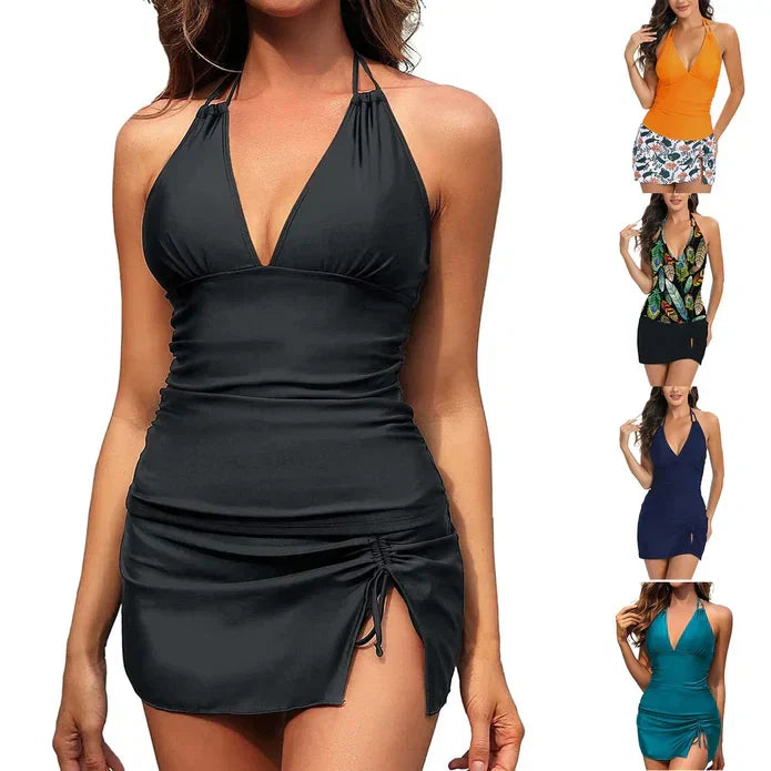 Lucie® | 3-piece Bikini Skirt Style Swimsuit