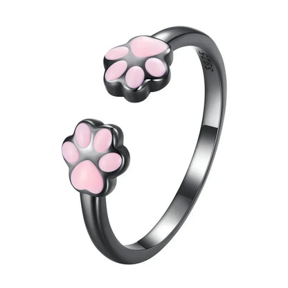 Sterling Silver Cat Paw Ring